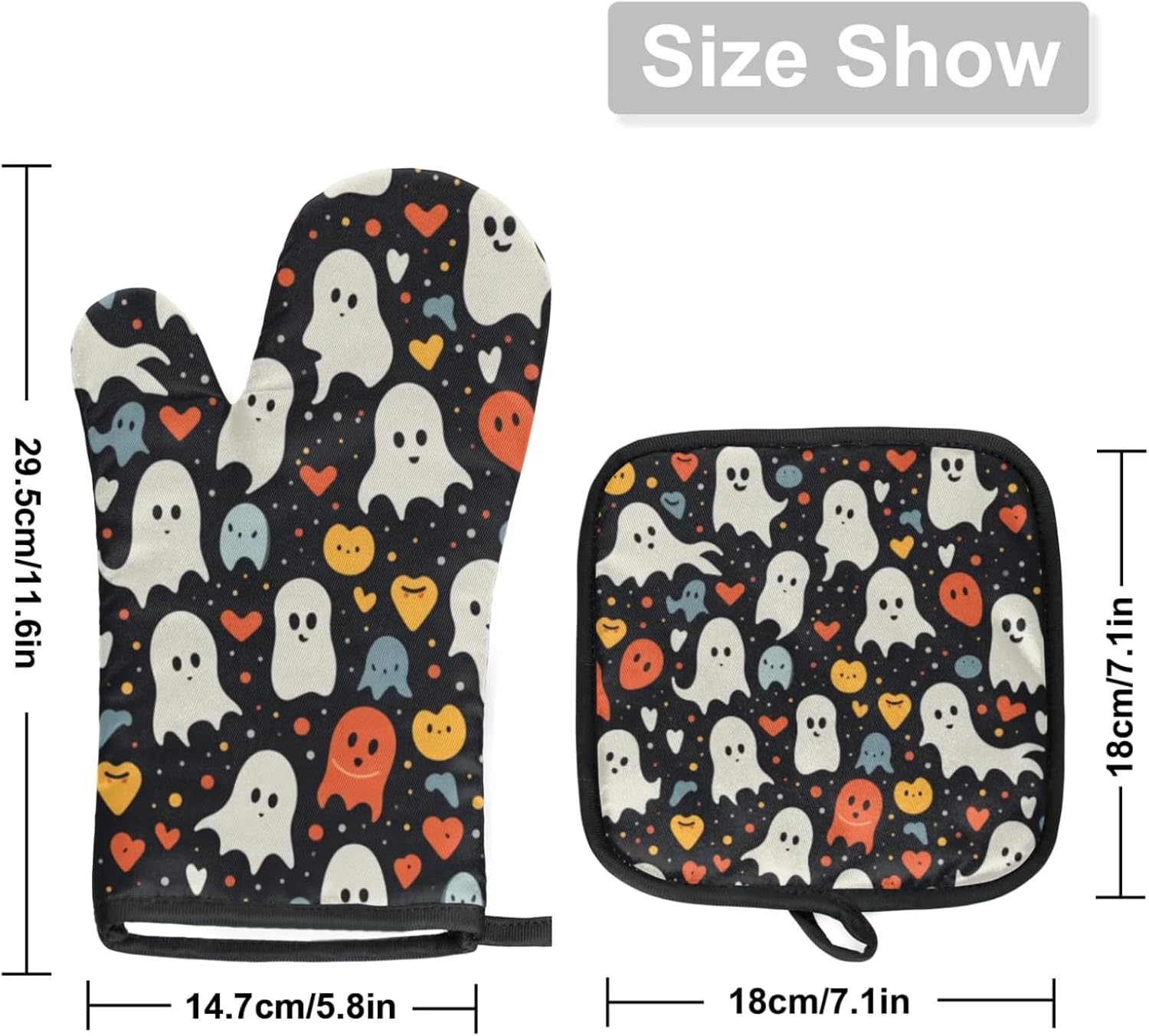 Halloween Party Ghost Oven Mitts