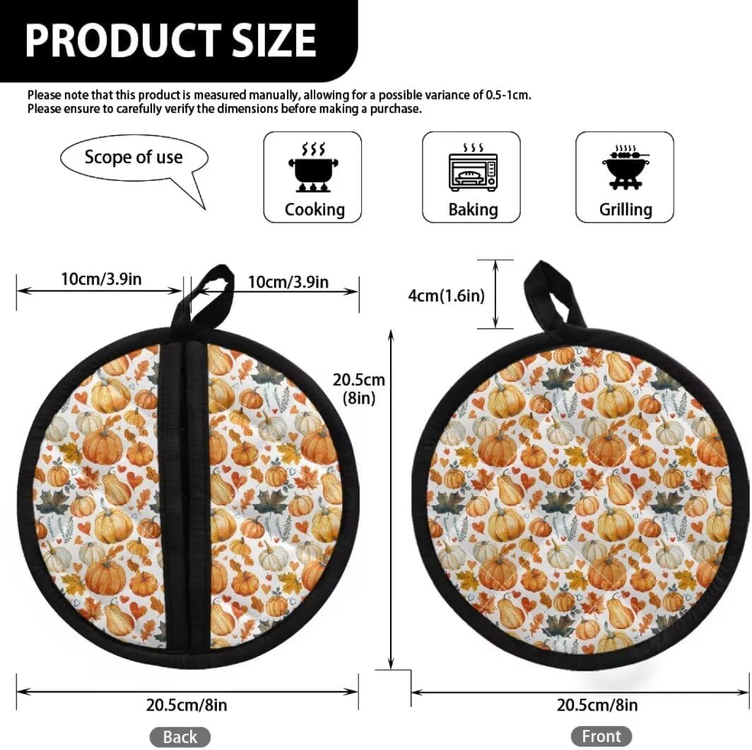 Pumpkin Pot Holder with Pockets Halloween