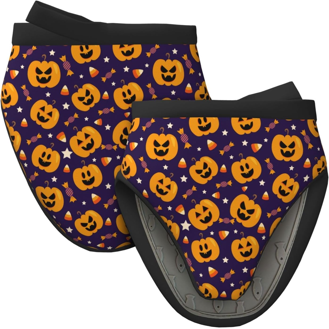 Mini Silicone Oven Mitts - Halloween Kernel Pumpkins for Cooking Baking Allure