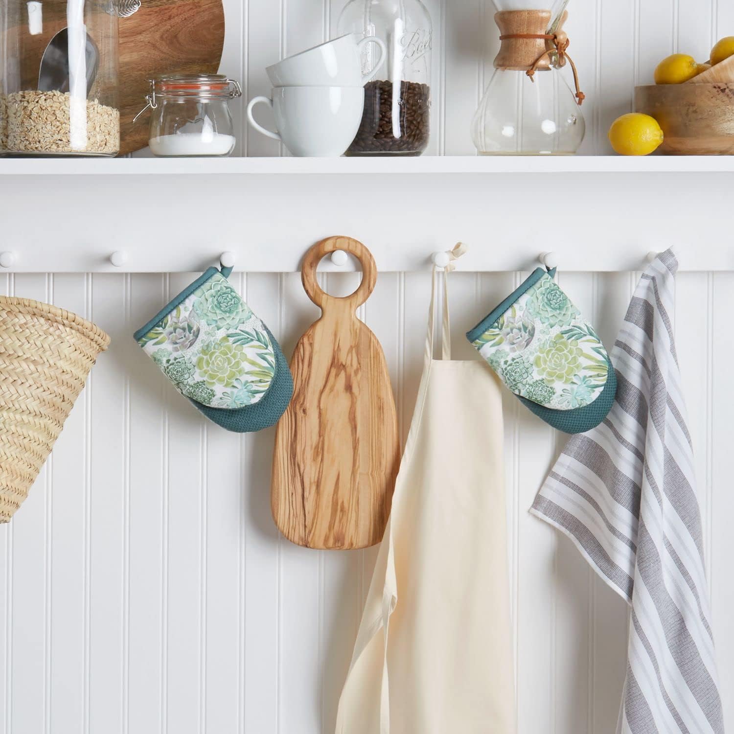 Martha Stewart Mini Oven Mitt 2-Pack Set Green
