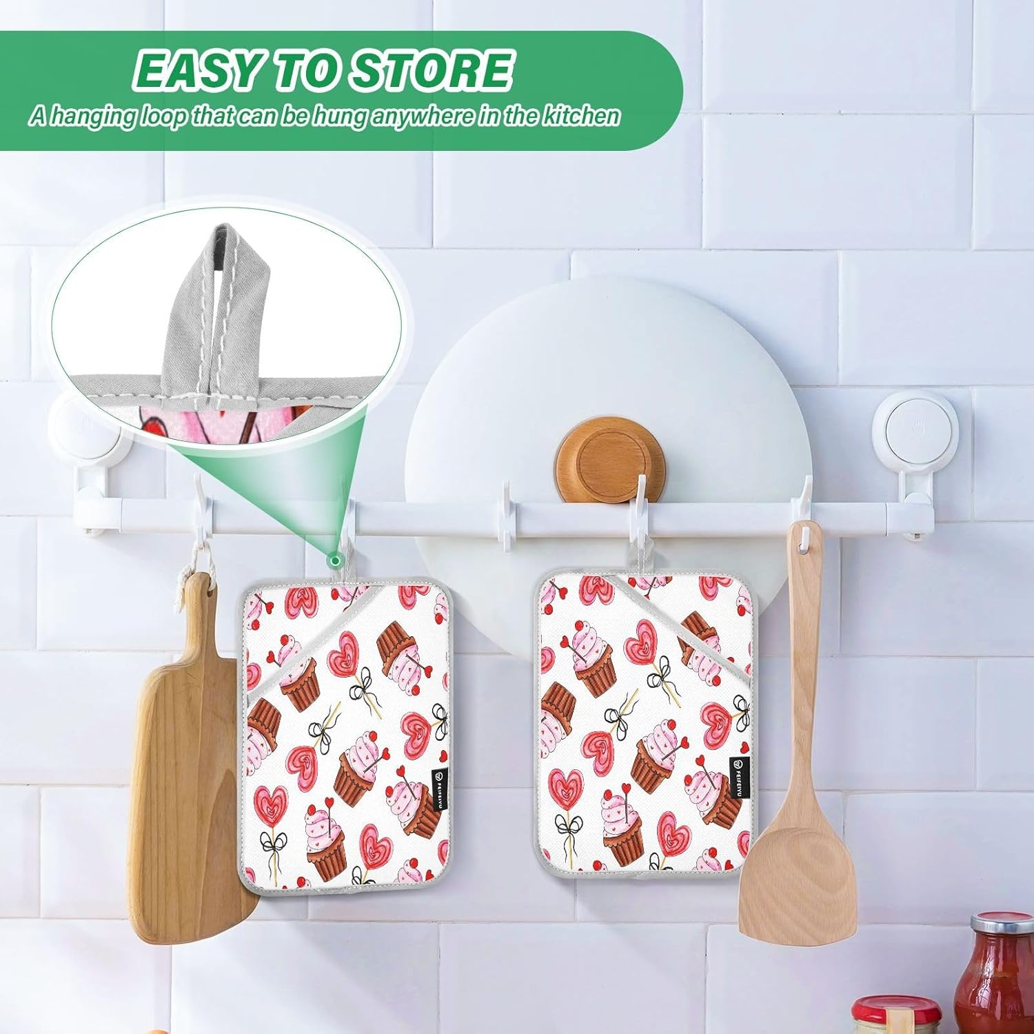 Heat-Resistant Potholders Oven Mitts for Daily Use