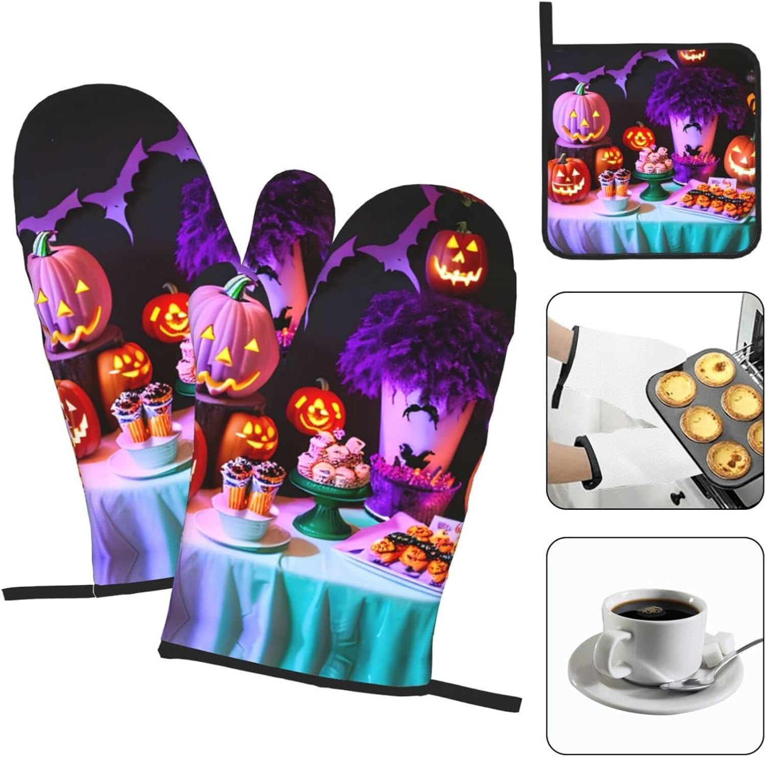 Halloween Party Oven Mitts Pot Holders