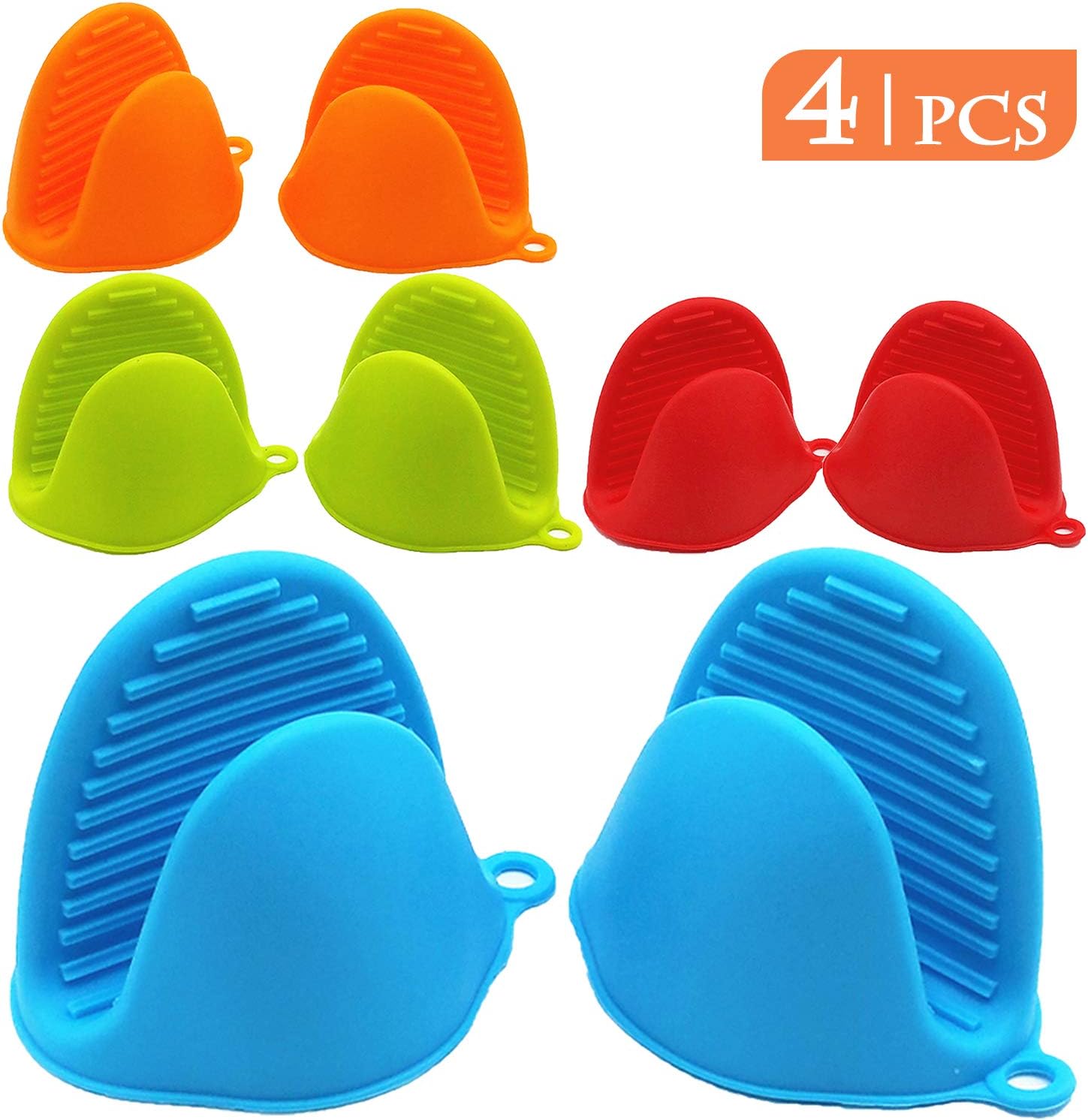 NEPAK 4 Pairs Silicone Oven Mitts