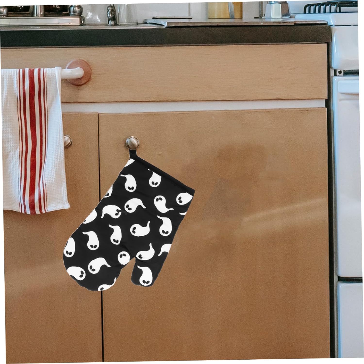 Cabilock Safe Hands Halloween Oven Glove Set