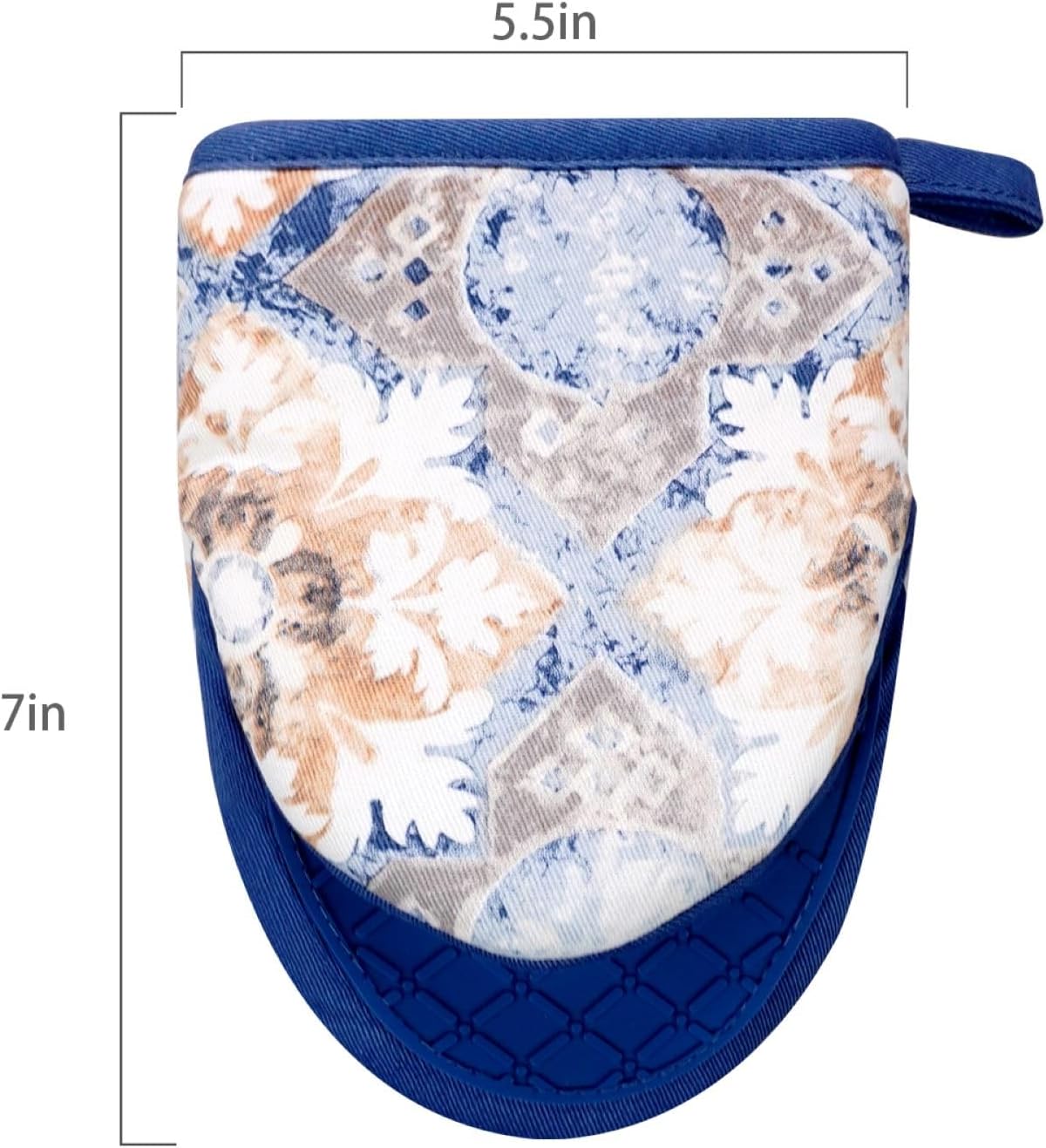 Alselo Mini Silicone Oven Mitts 2-Pack Dusty Blue 1