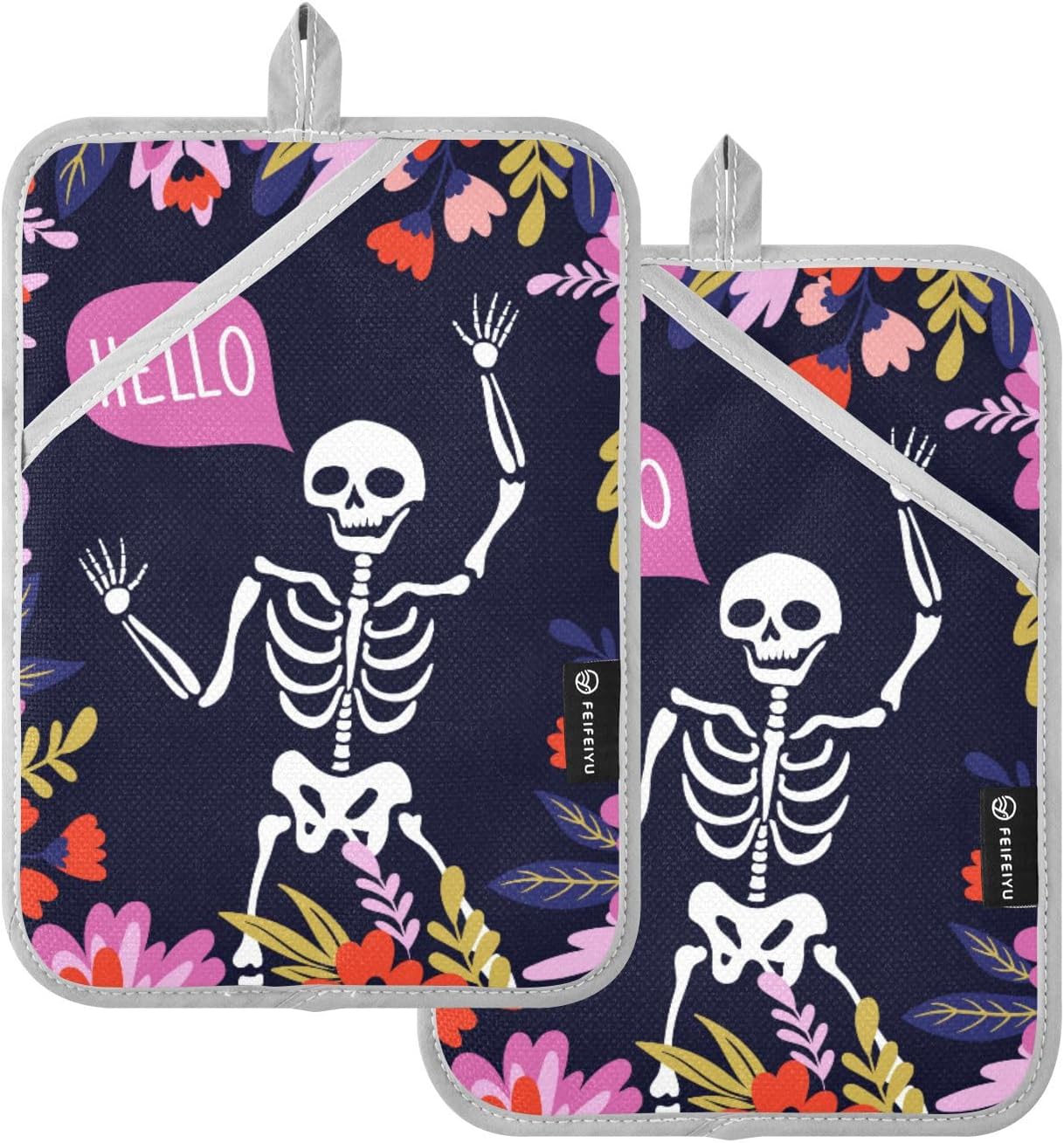 DistinctSkeleton Pot Holder Set