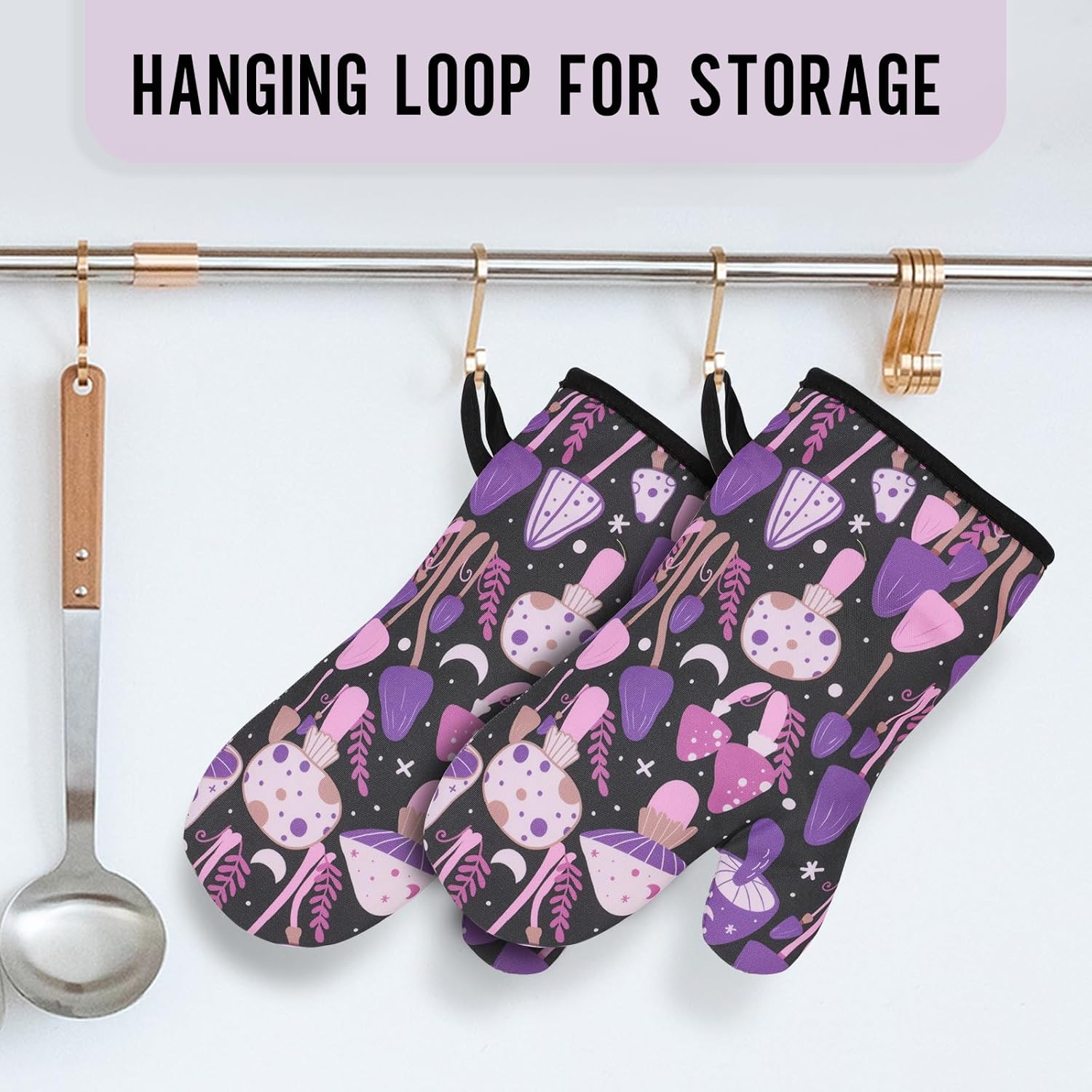 Miracu Oven Mitts Quirky Mushroom Gifts for Women