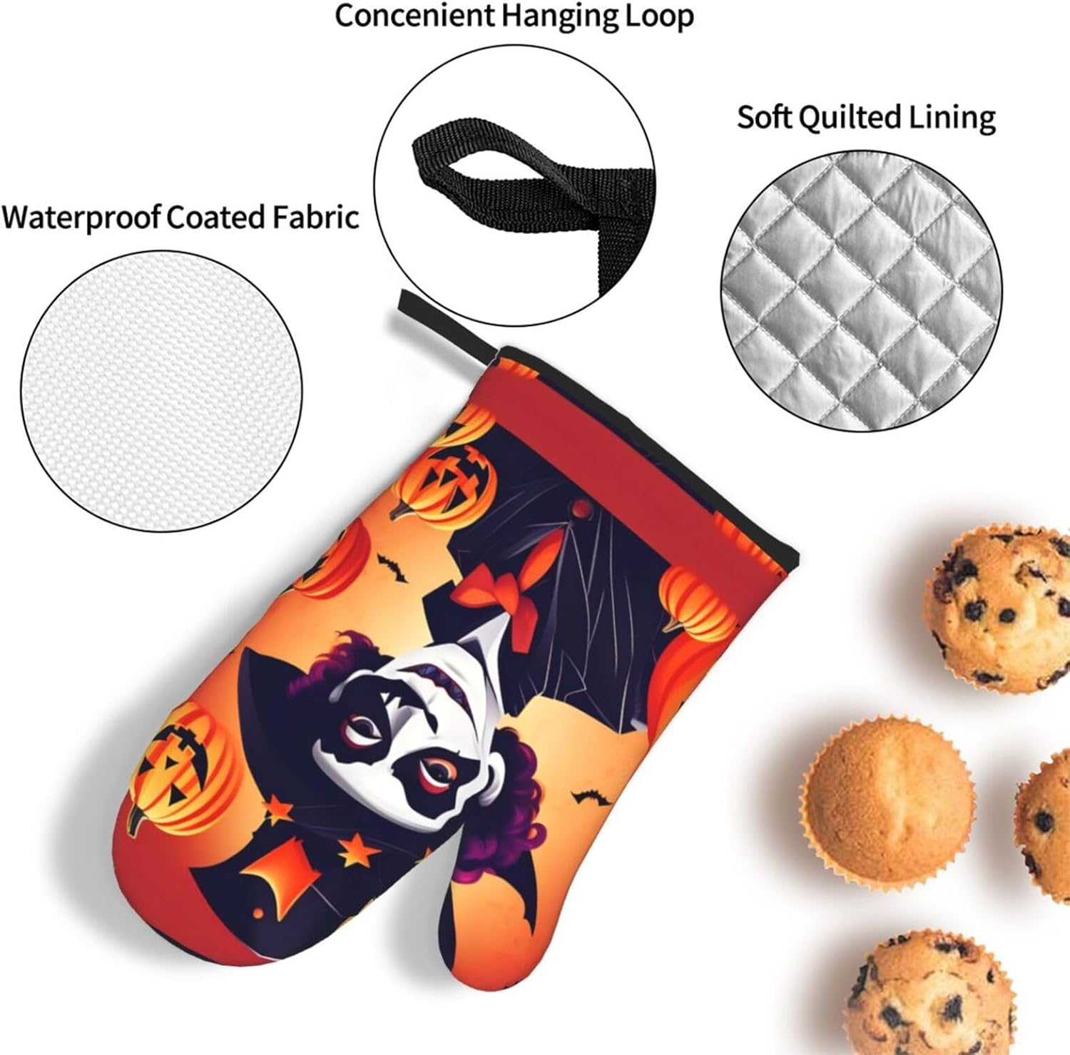 Happy Halloween esteems Oven Mitts Pot Holders Sets