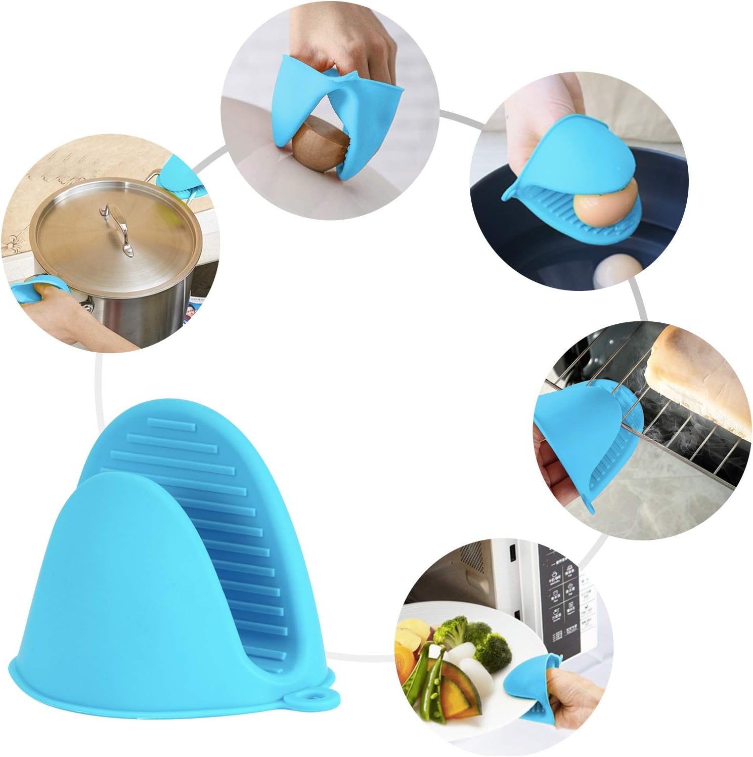 Vaincre 4PCS Heat Resistant Silicone Oven Mitts