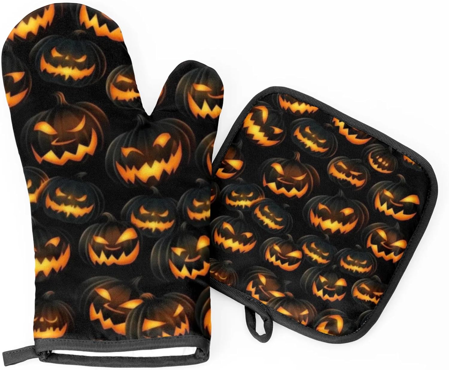 Halloween Wanted Oven Mitts P_lhs Set With 2 Cookware Protectors