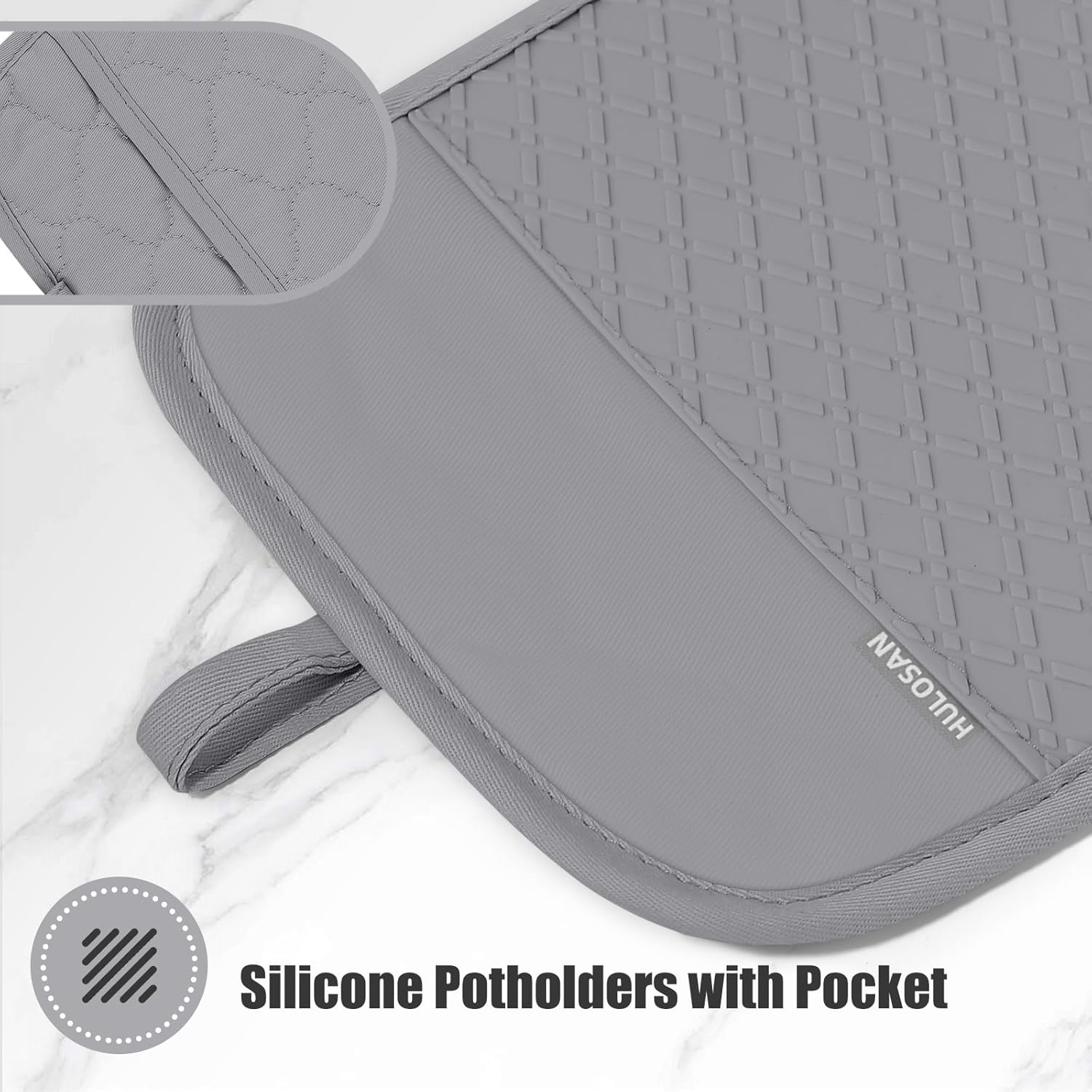 Safe Heat-Resistant Pots and Oven Mitts Set