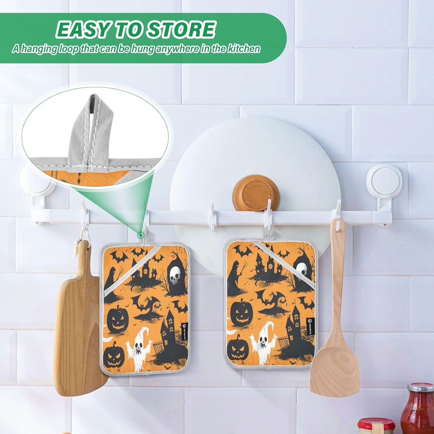 Lavender Scented Heat Resistant Potholders Set