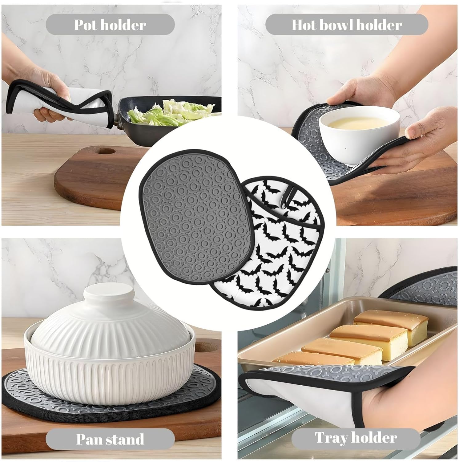Sturdy Halloween Potholders for Kitchen Use