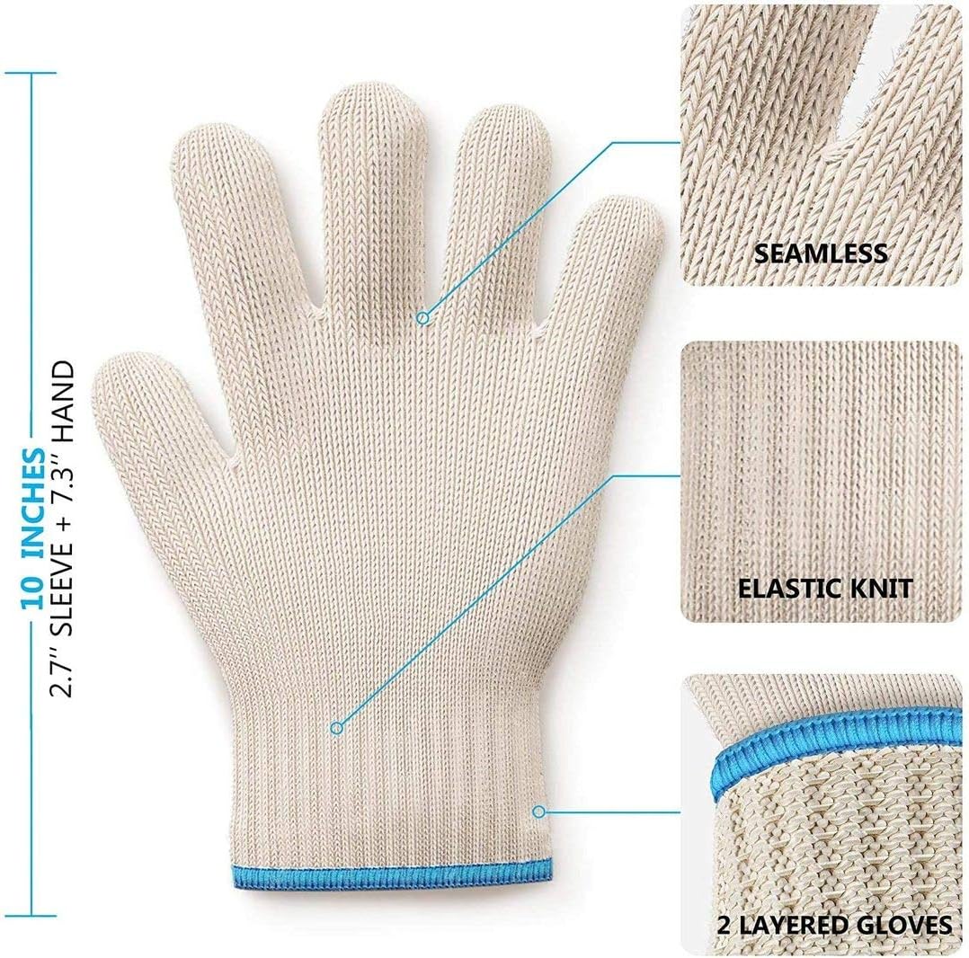 Killers Instinct Heat-Resistant Oven Gloves with Fingers Kitchen Warriors Best Friend