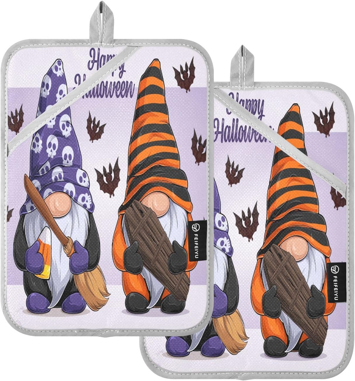 Halloween Gnome 2-Pack Pothifter with Pocket Hanging Loop
