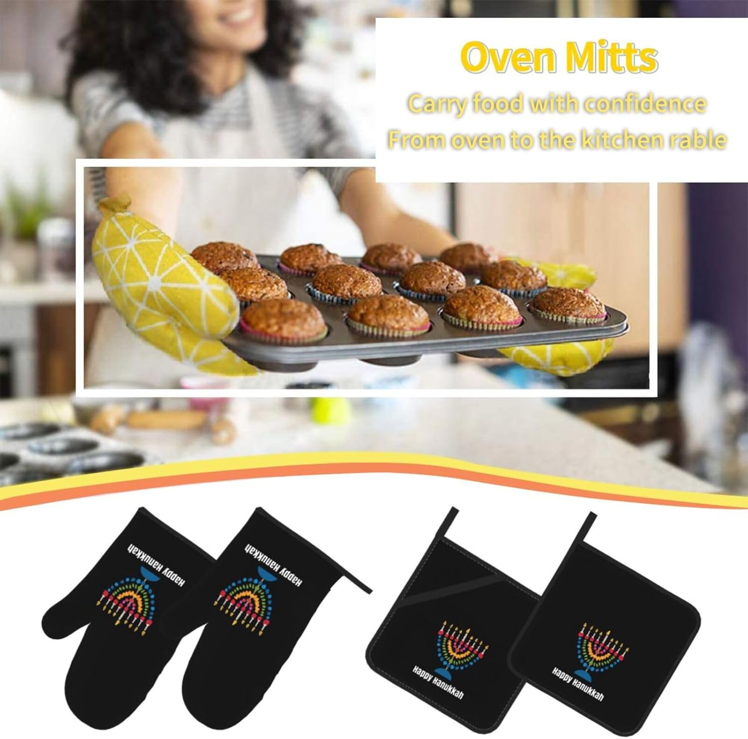Happy Hanukkah 4-Piece Set