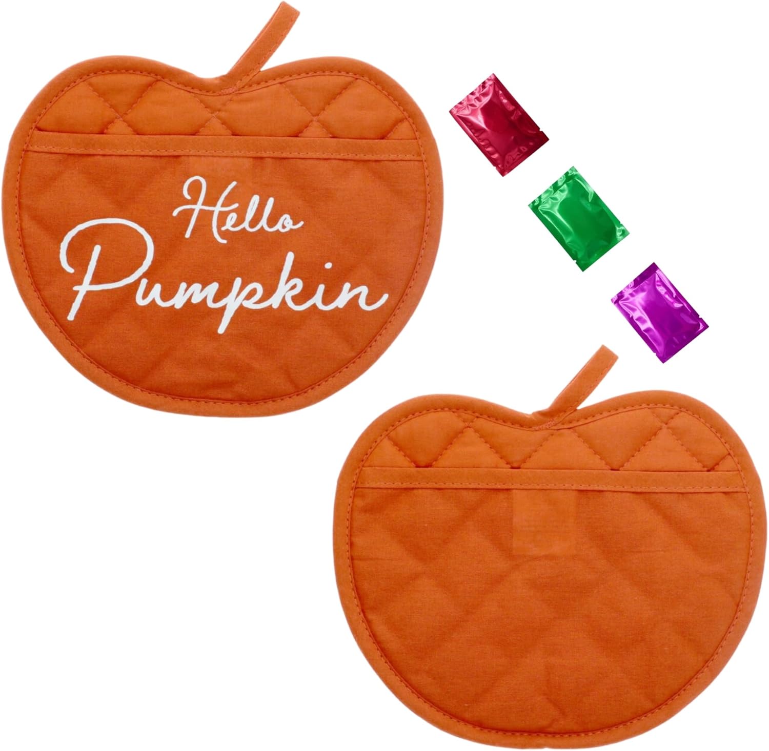 Hello Pumpkin Pot Holders
