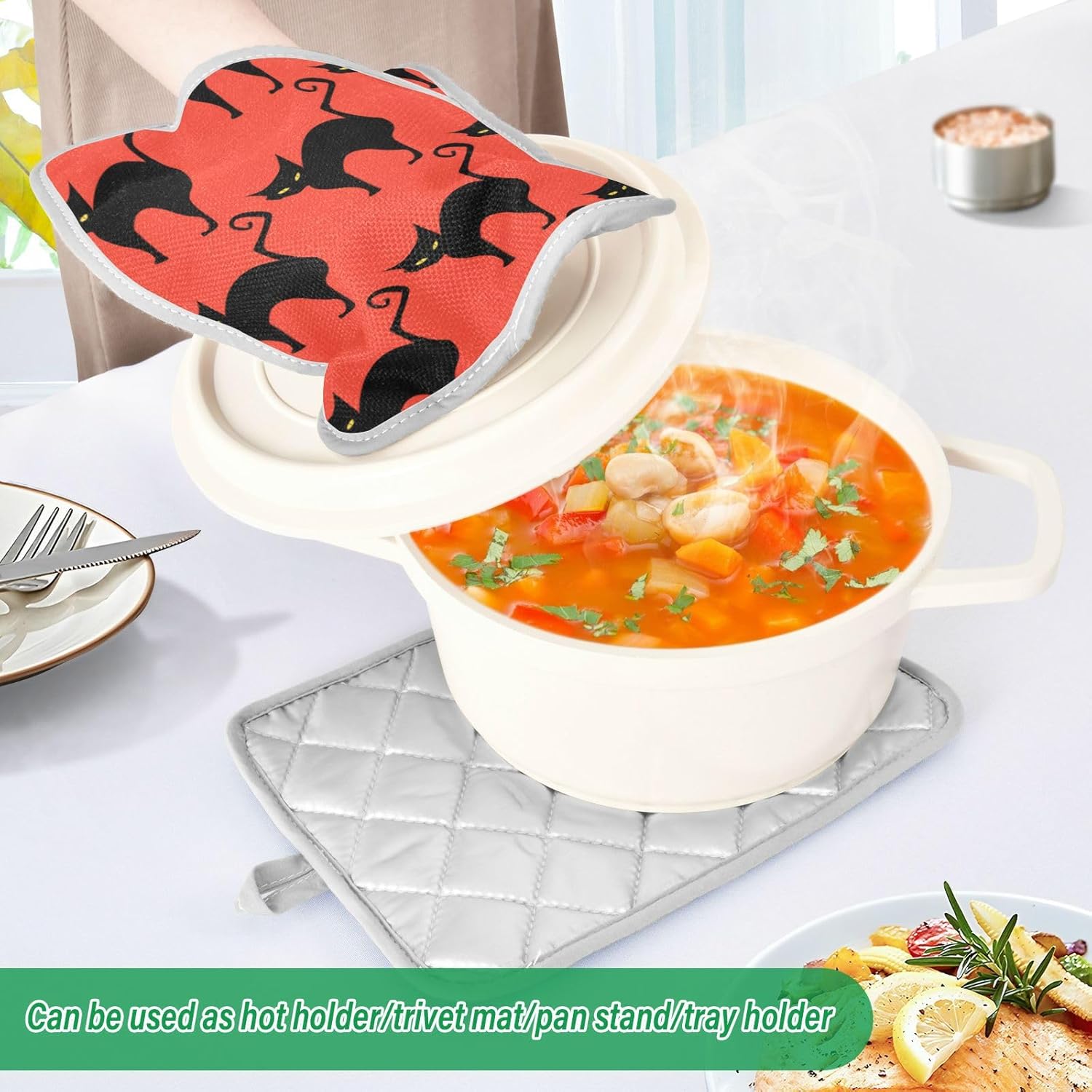 Perfect Halloween Potholders for Baking Cooking