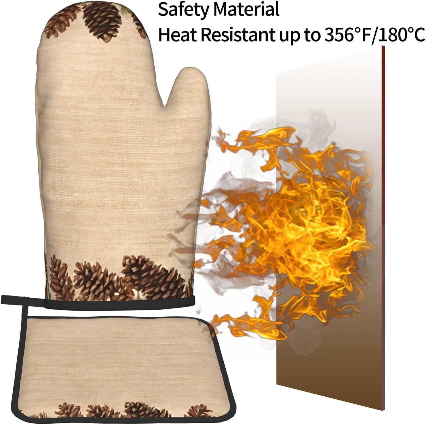 Vibrant Oven mitts and pot holder set