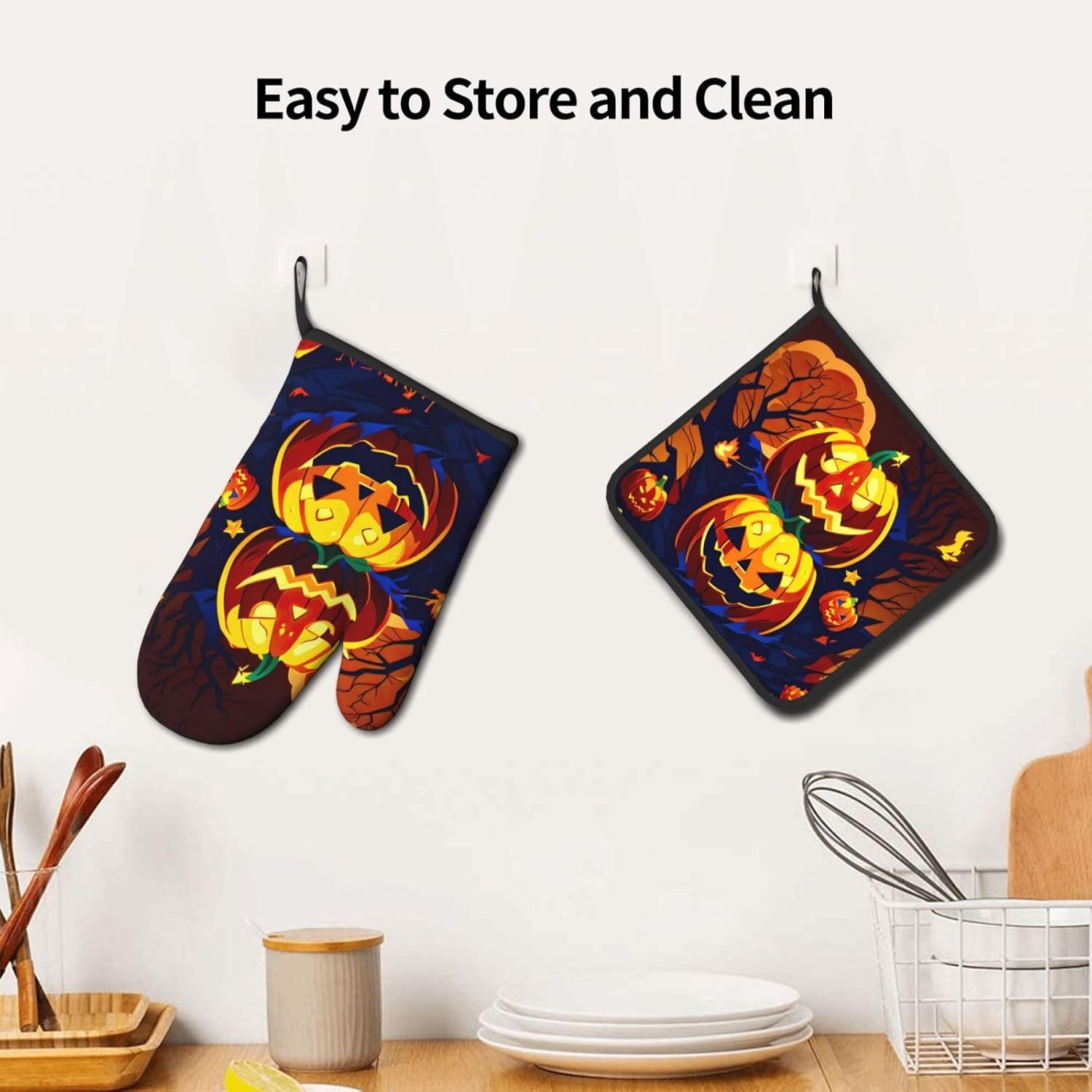 Halloween Pumpkin Set for Oven Pot Rack