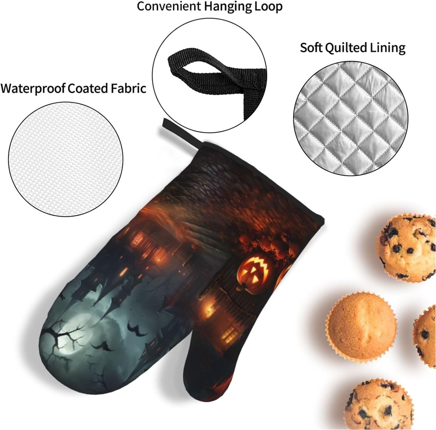Halloween Trick or Treat Oven Mitts Set