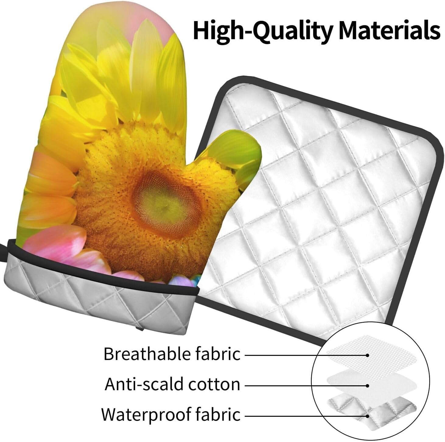 Perfect Oven mitt set heat resistant Non-Slip kitchen tools