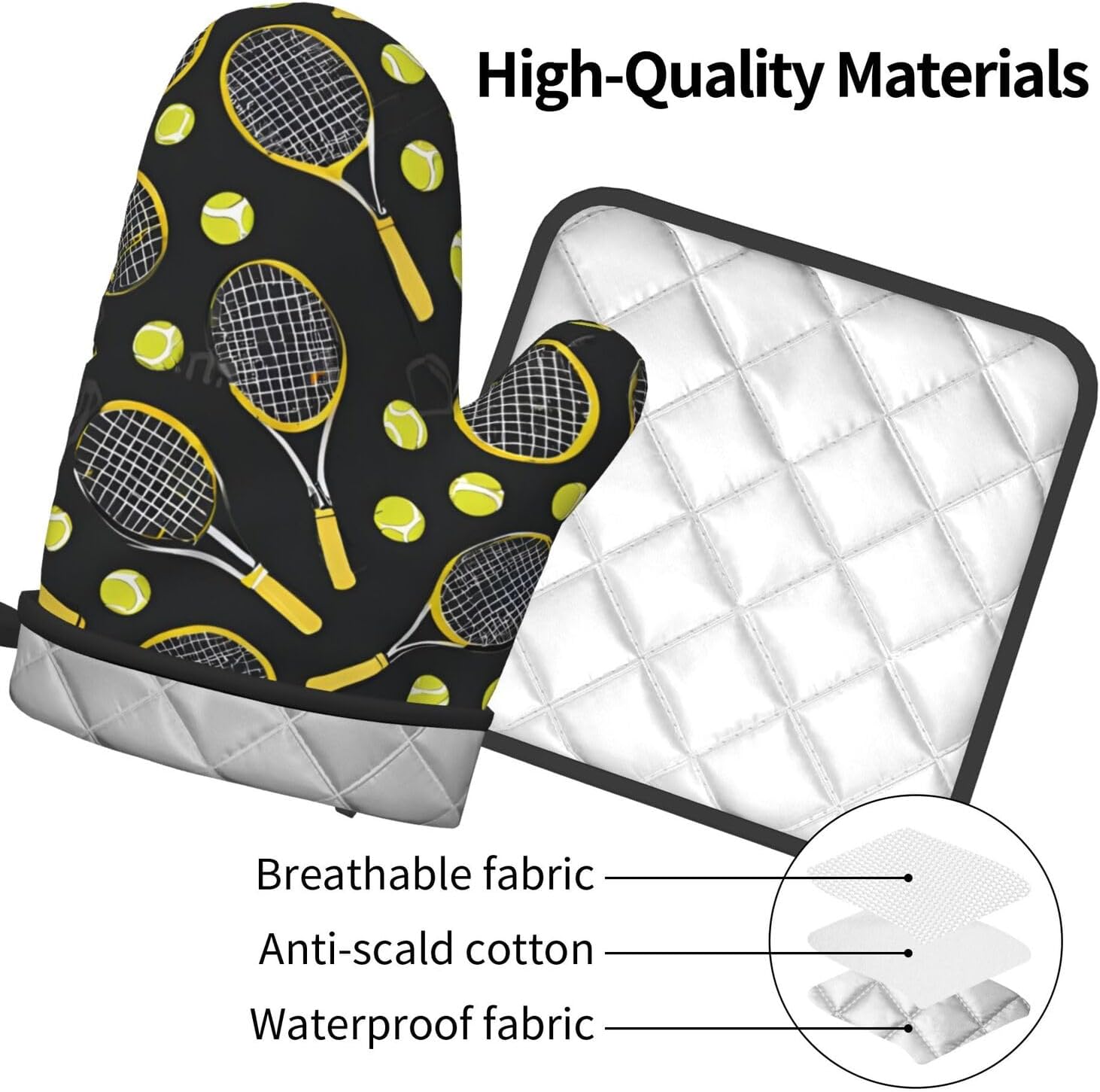 Oven Mitts Pot Holders Set