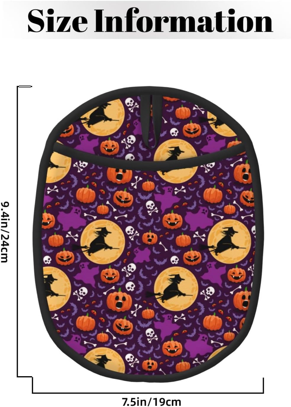 Halloween Witch Pumpkins 2-Piece Pot Holders