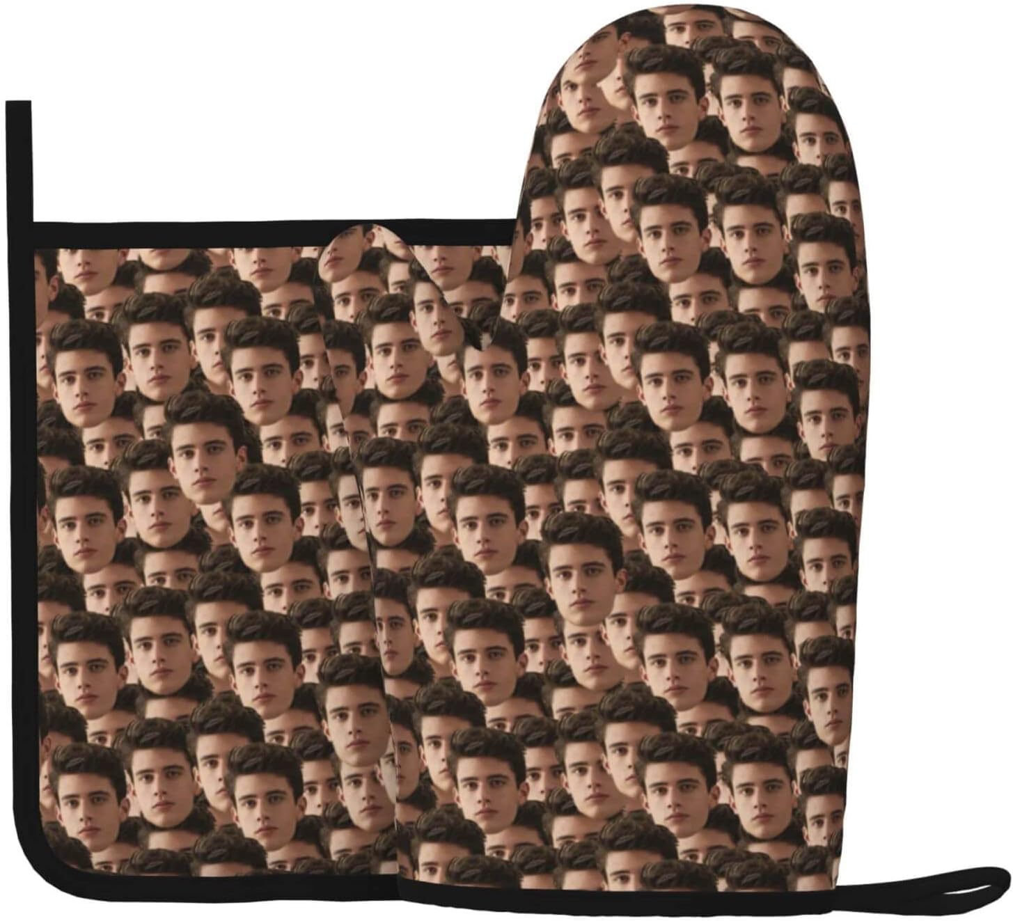 Custom Face Oven Mitts for Mom Dad Family