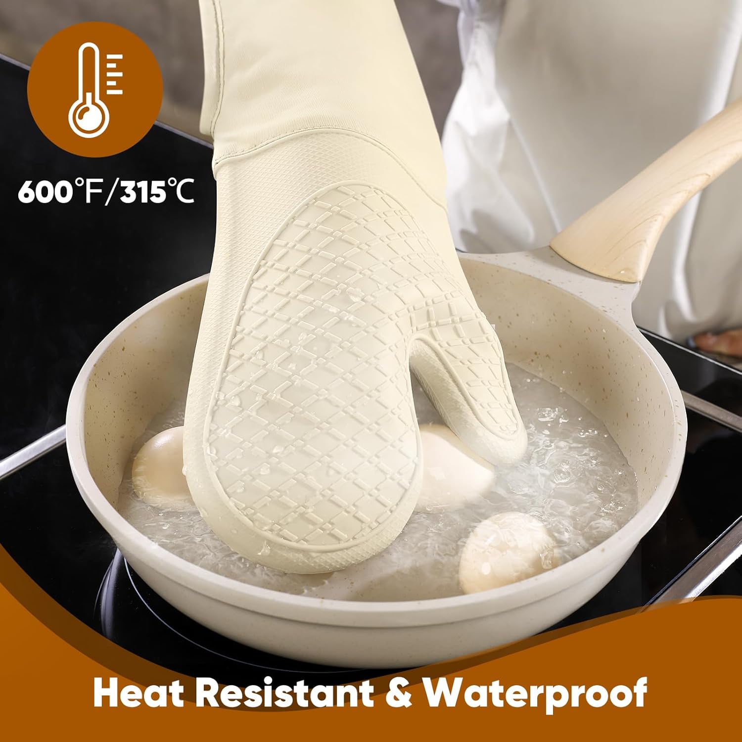 High-Quality Silicone Oven Mitts Pot Holder Soft Heat Resistant Kitchen Essential