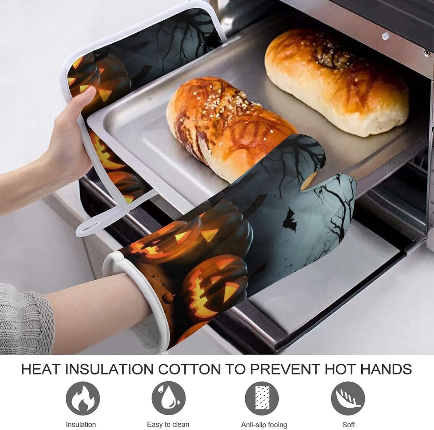 Halloween Oven Mitts - Heat Water Resistant