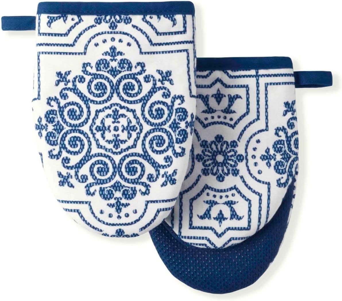 Martha Stewart Mini Oven Mitt 2-Pack Set Navy Blue