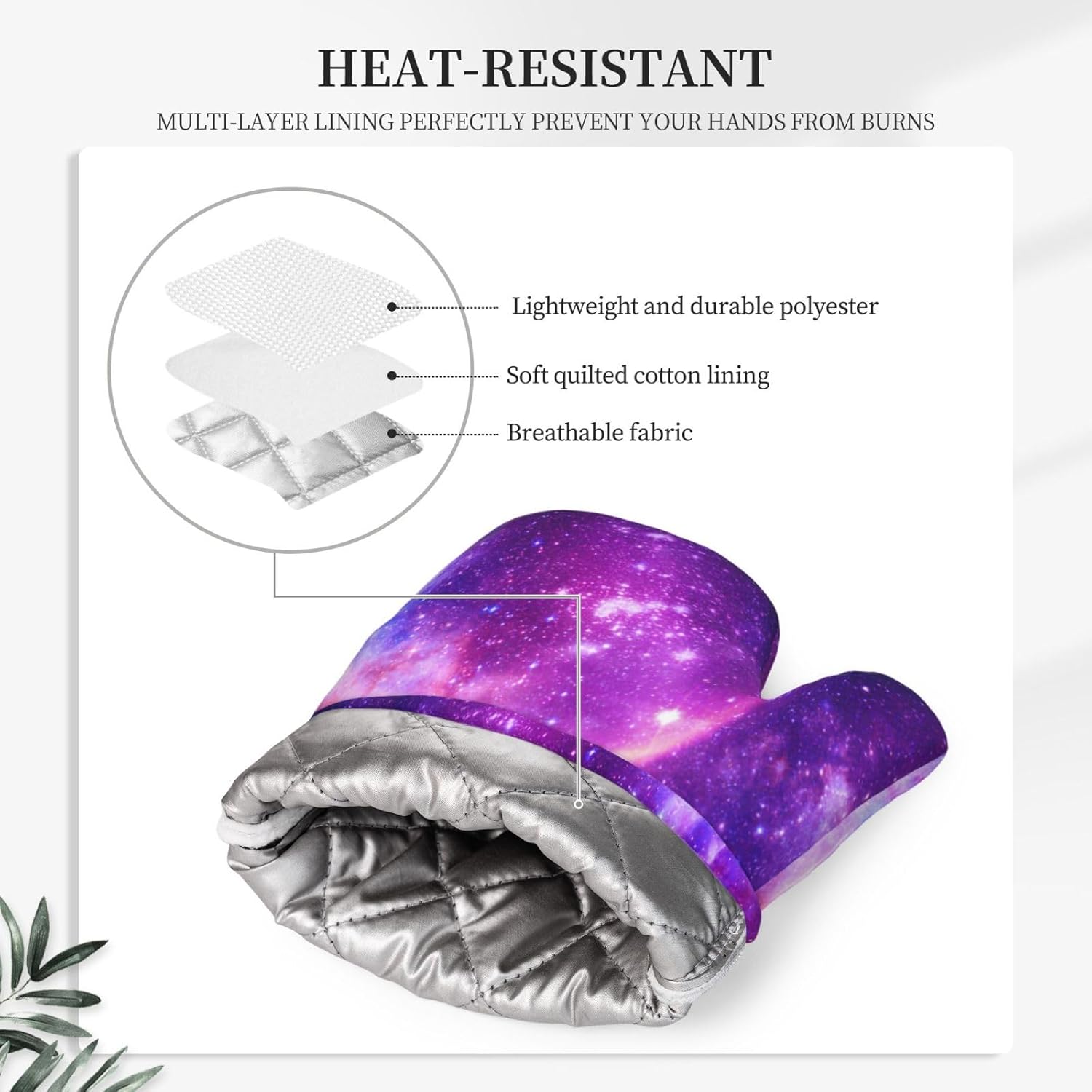 Galaxy Oven Mitts Set
