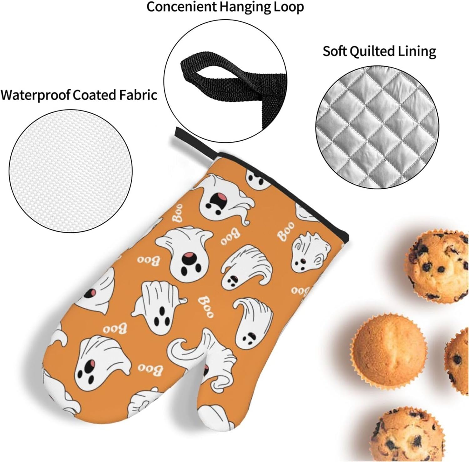 Oven Mitts Potholders Set Halloween Edition