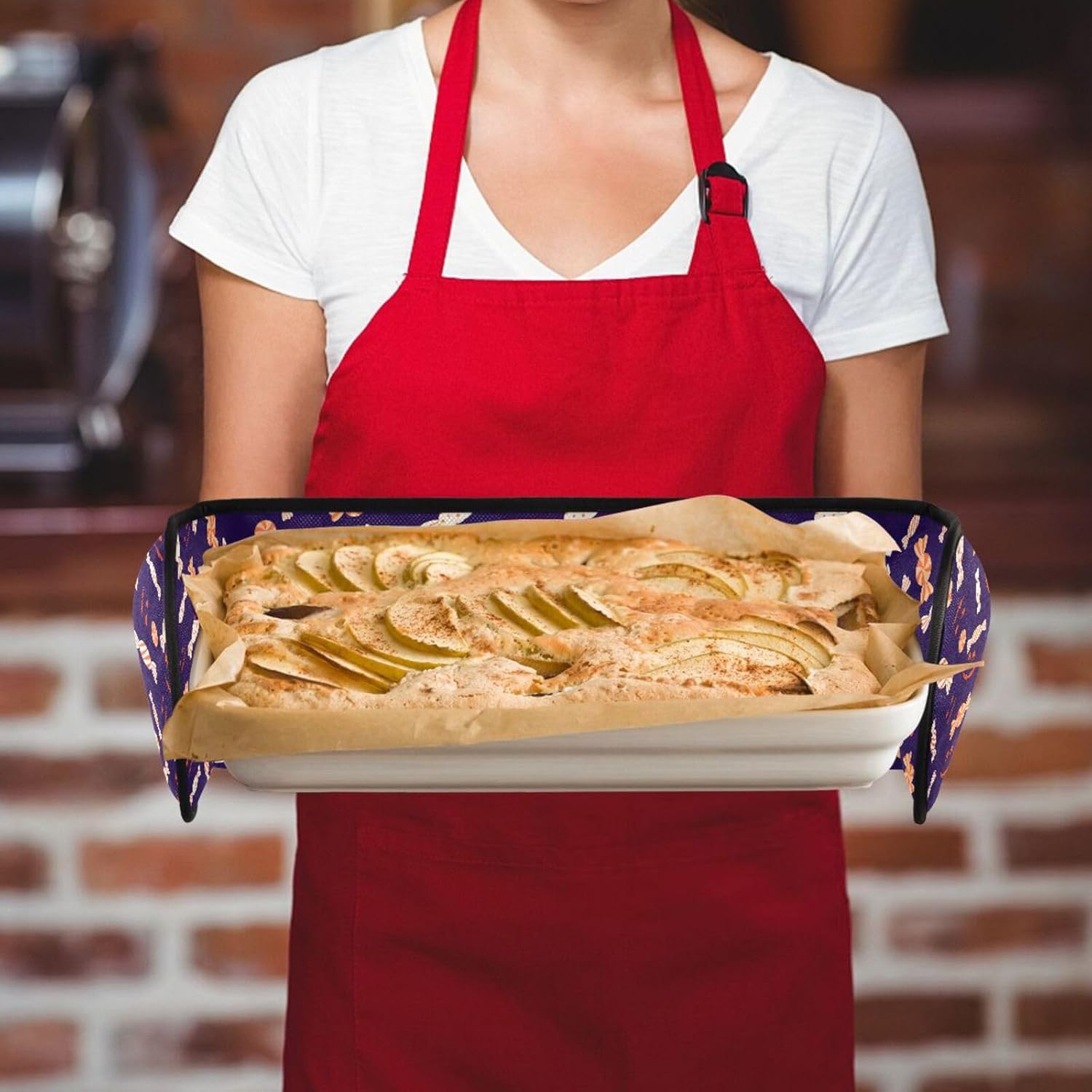 Double Oven Mitts Halloween Heat-Resistant Oven Glove