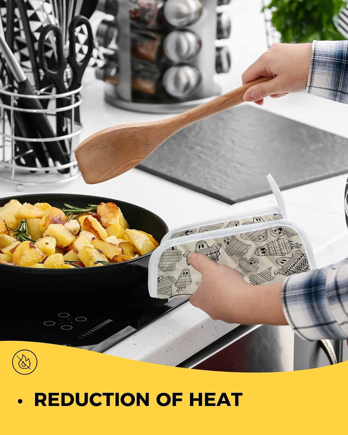 Halloween Geometric Cookware Potholder