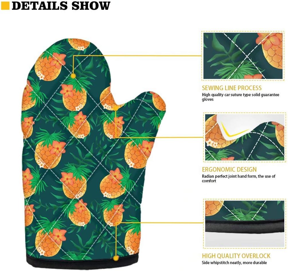 SEANATIVE Halloween Oven Mitts and Potholder Set