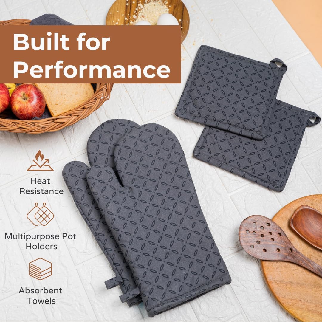 Safe Oven Mitts and Cleaning Essentials