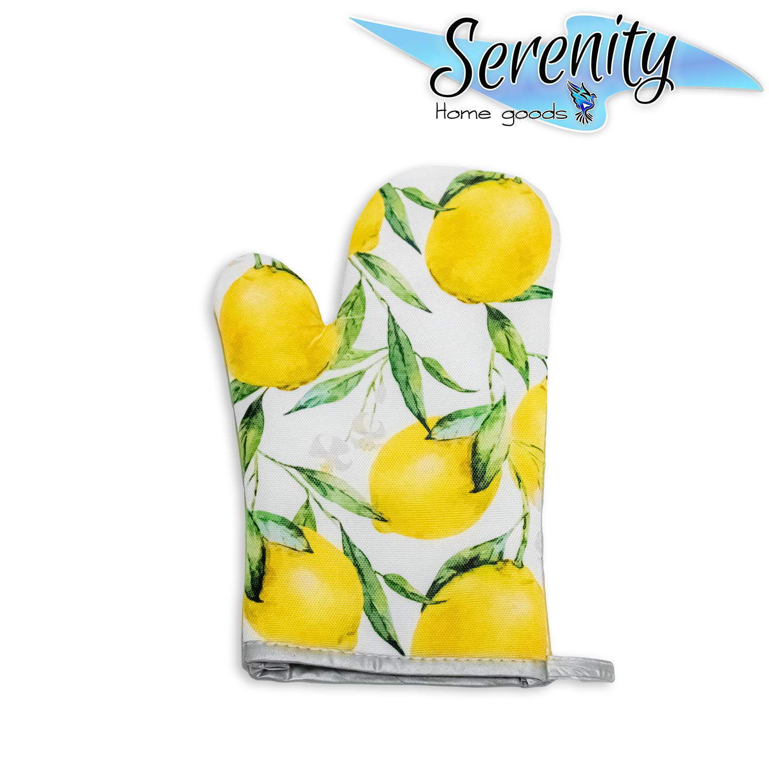 Handmade Decorative Oven Mitt Set Lemon Green Home Decor