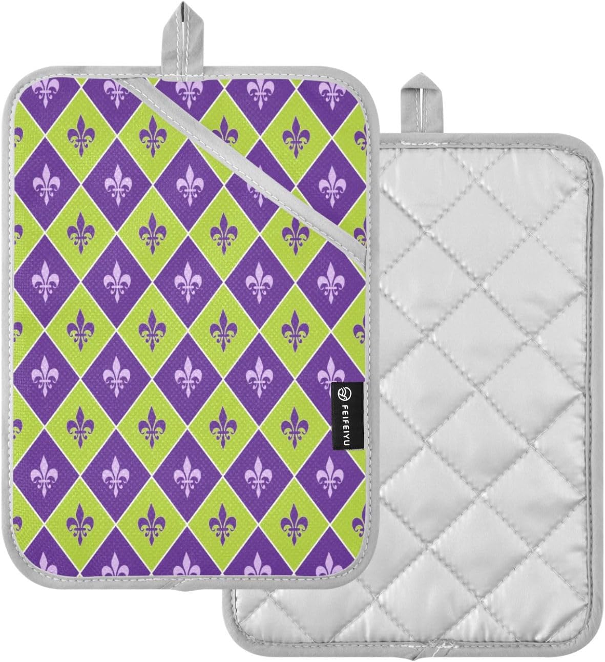 Kcldeci Heat-Resistant 2-Pack Potholders for Oven Mitts