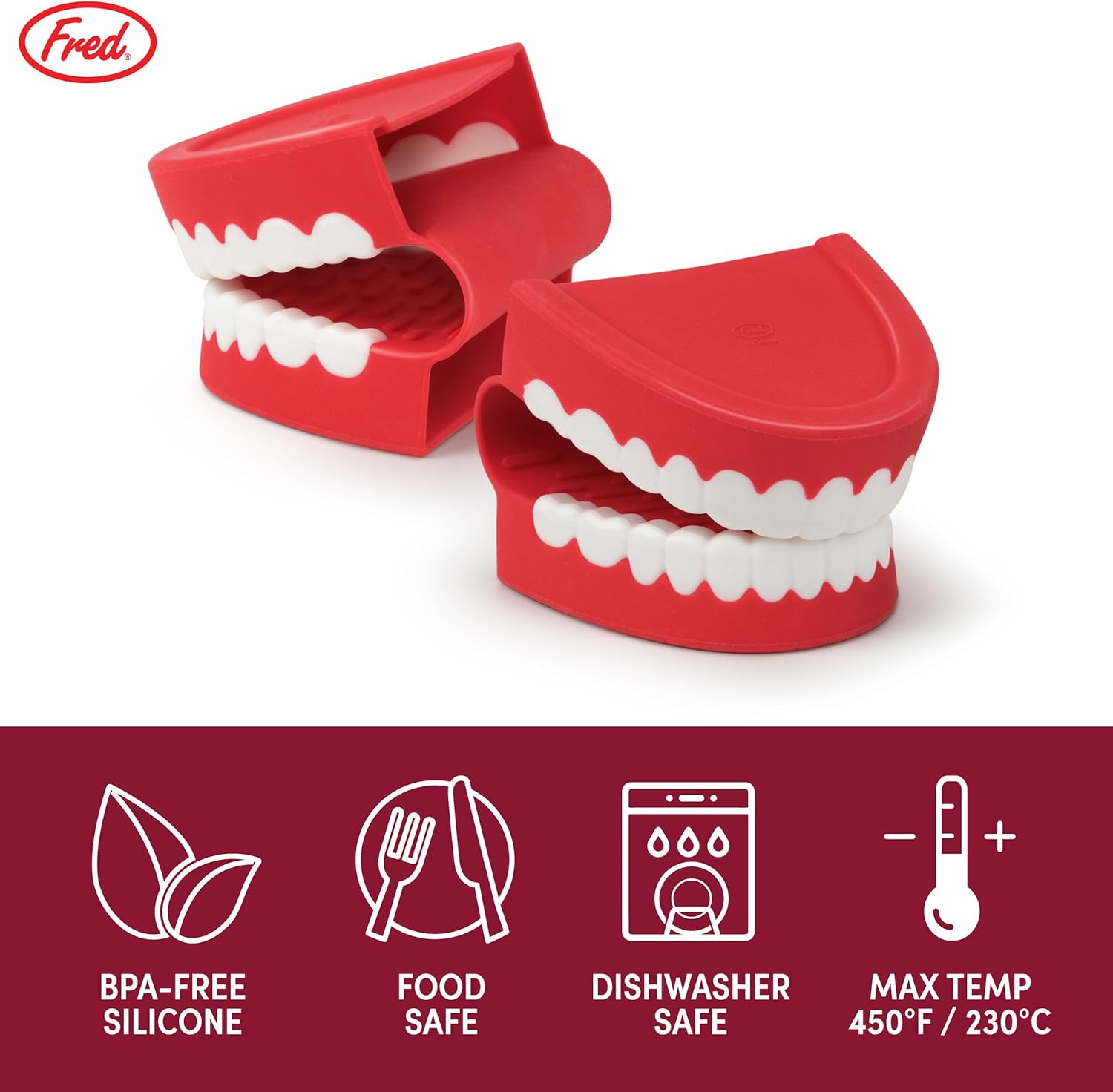 Genuine Fred Chomp Pot Holders Set of 2