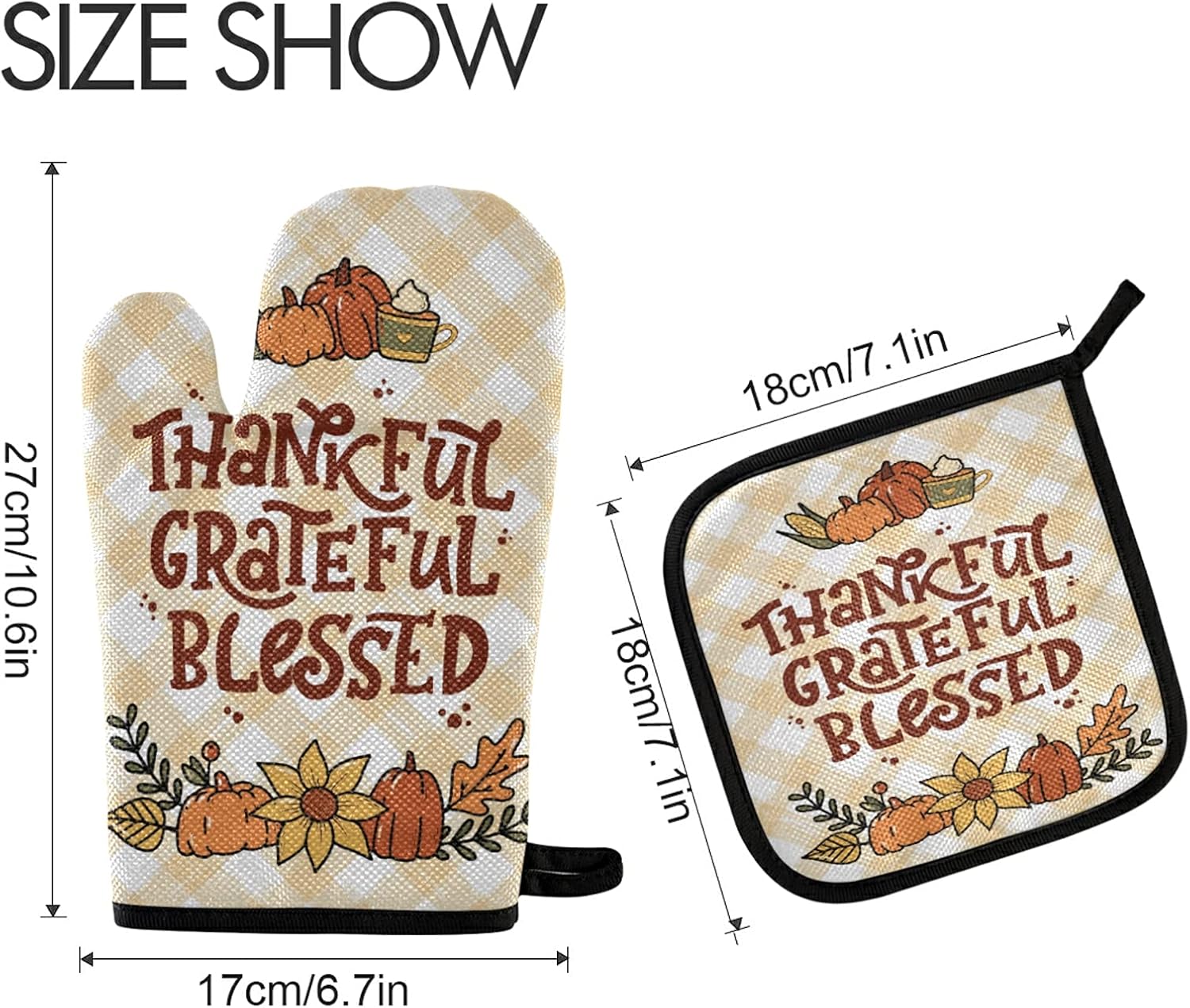 Grateful Globes Oven Mitt Set