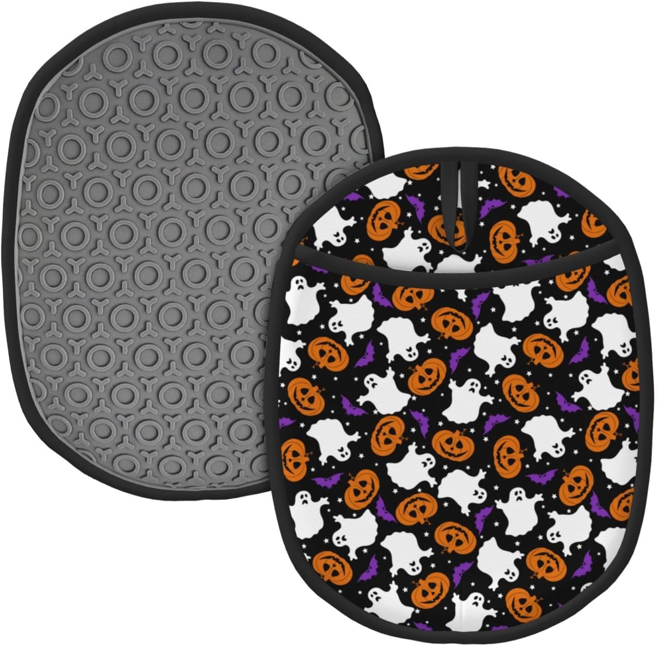 Halloween Spooky Ghosts Pumpkins Oven Mitts for Kitchen