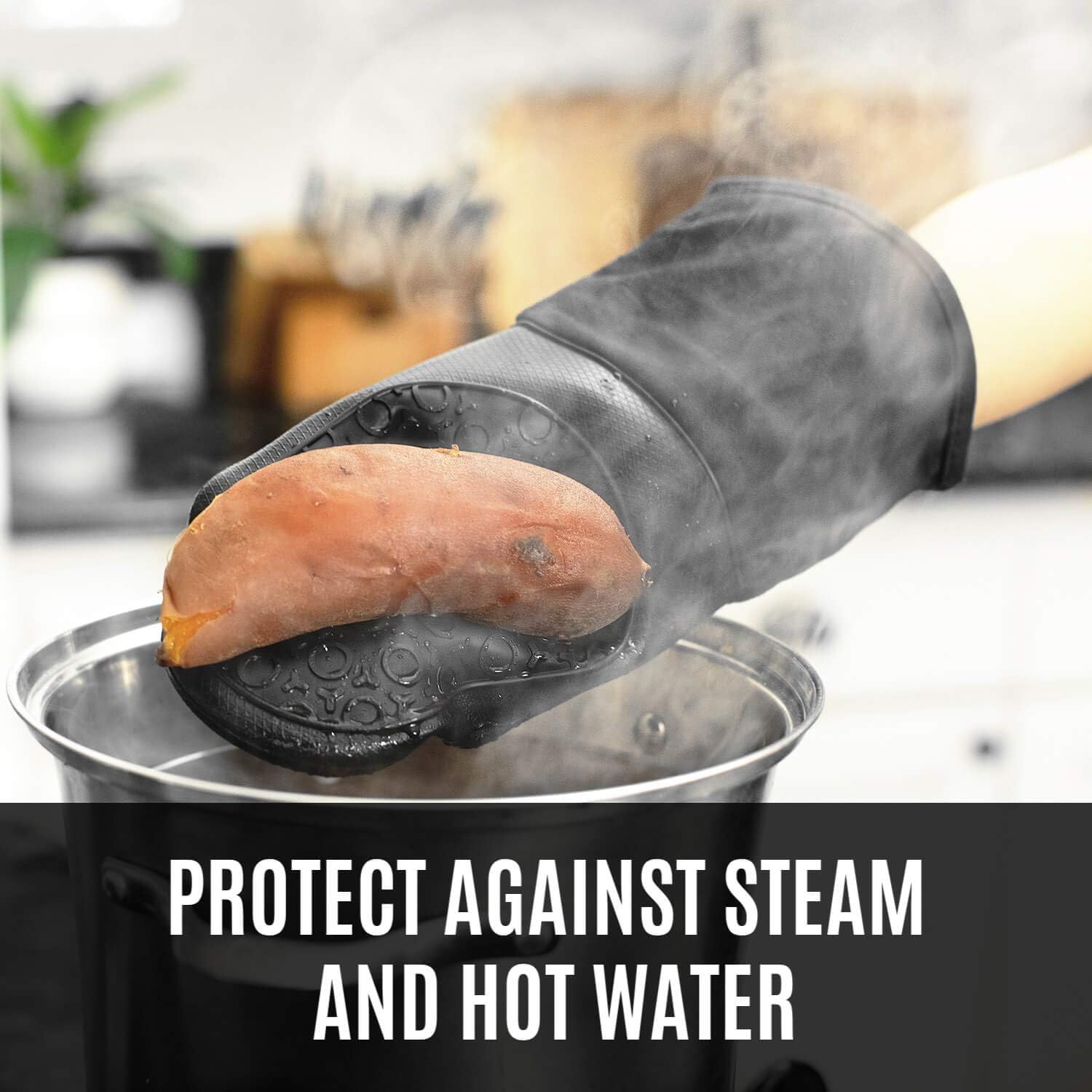 Silicone Oven Mitts BundleHot-Air Resistant Kitchen Gloves 100 Safe Durable