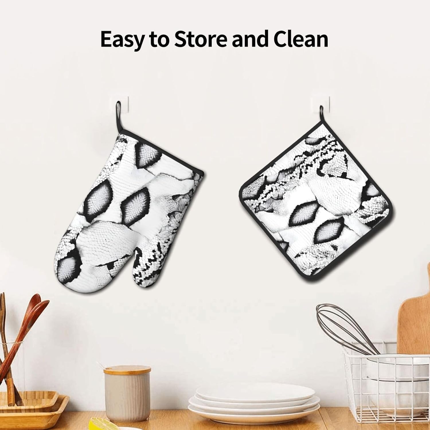 Quopvn - Non-Slip Oven Mitts