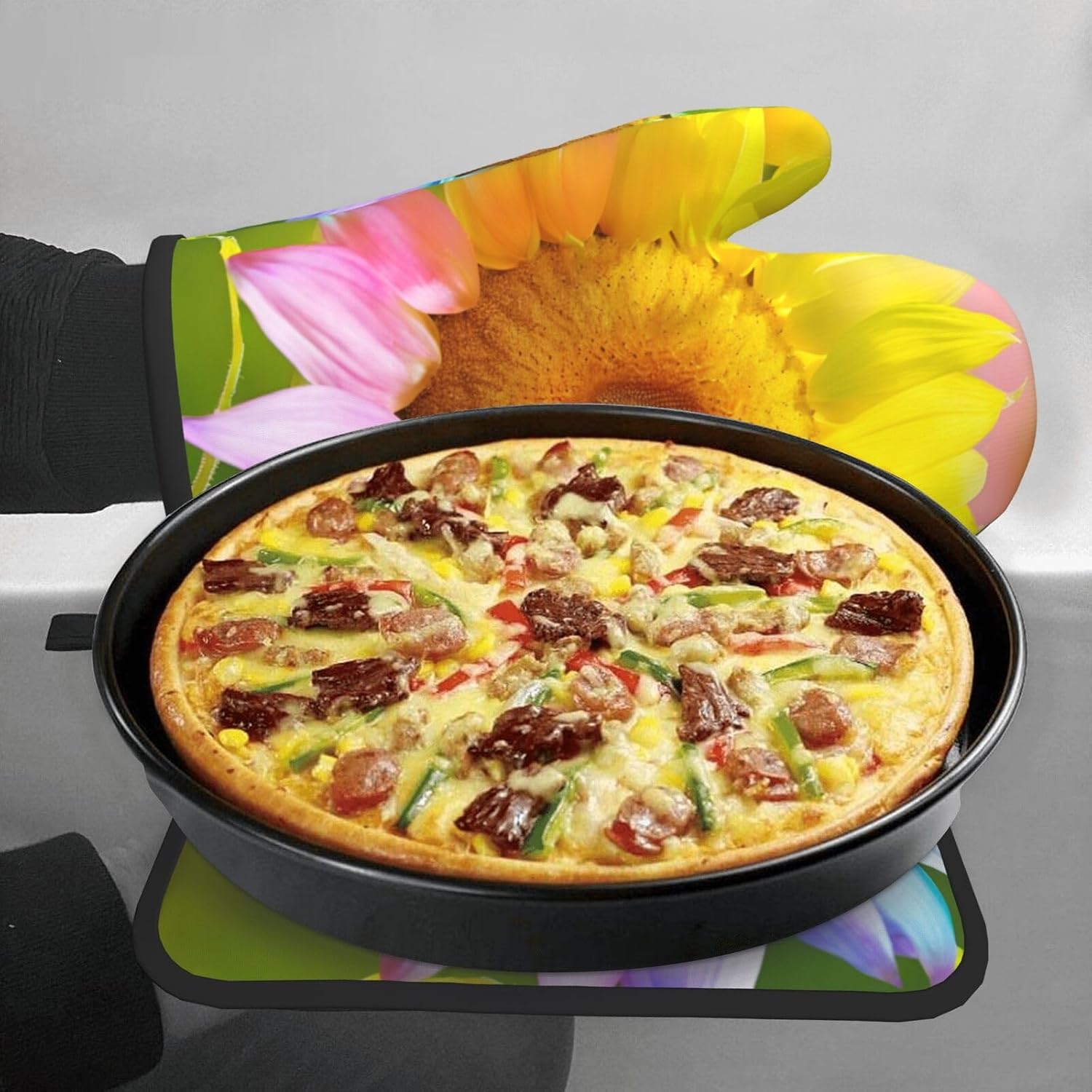 Perfect Oven mitt set heat resistant Non-Slip kitchen tools