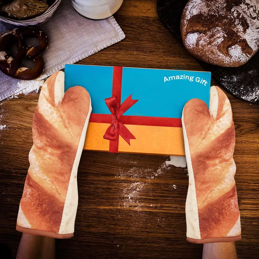 Funny Oven Mitts Baguettes and Burritos Cotton Oven Golves