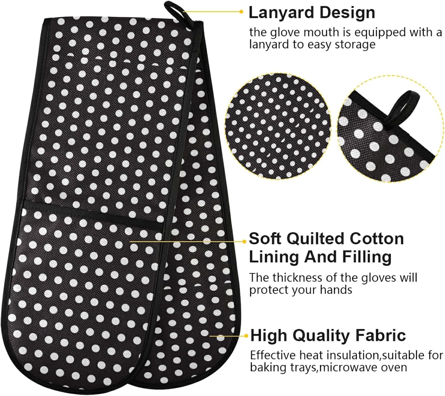 Double Oven Mitts Protect Hands