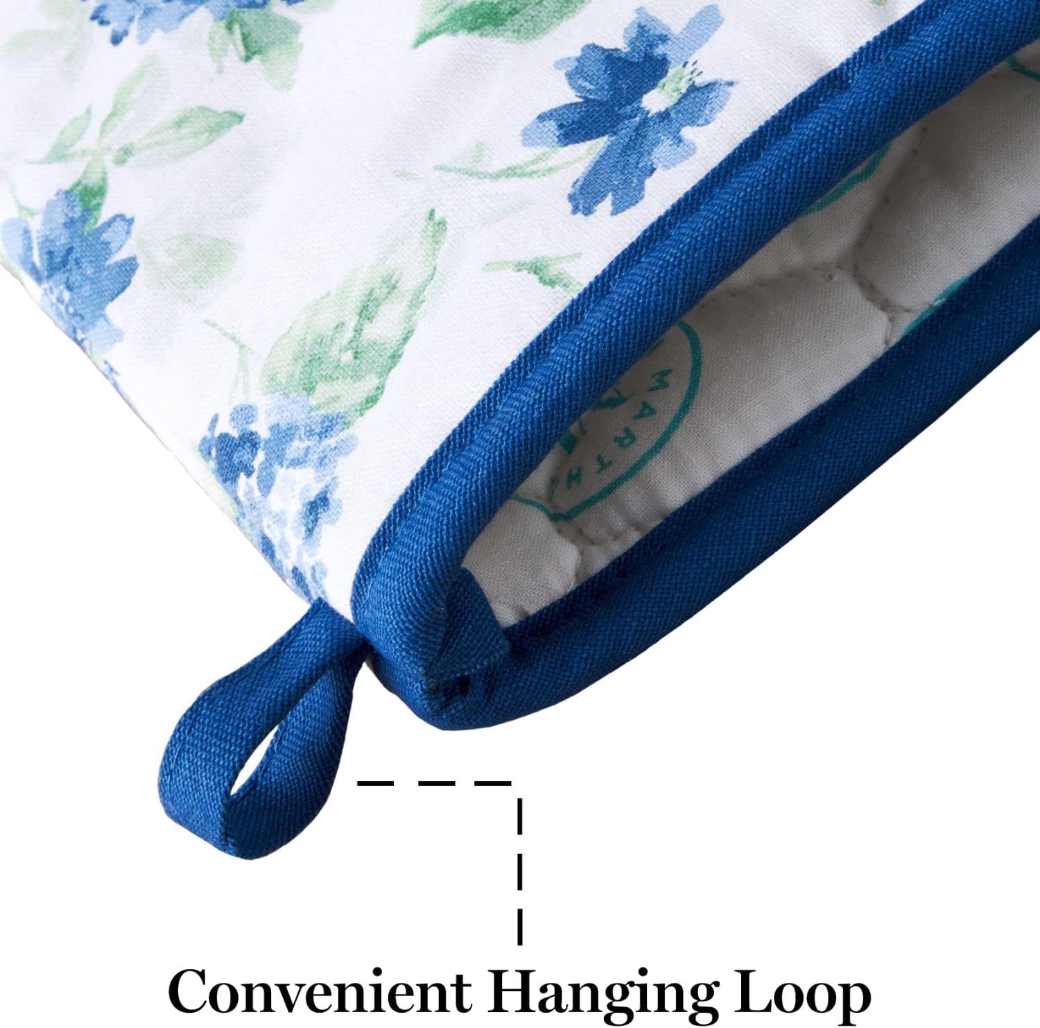 Martha Stewart Amber Floral Oven Mitt Set 2 Pack