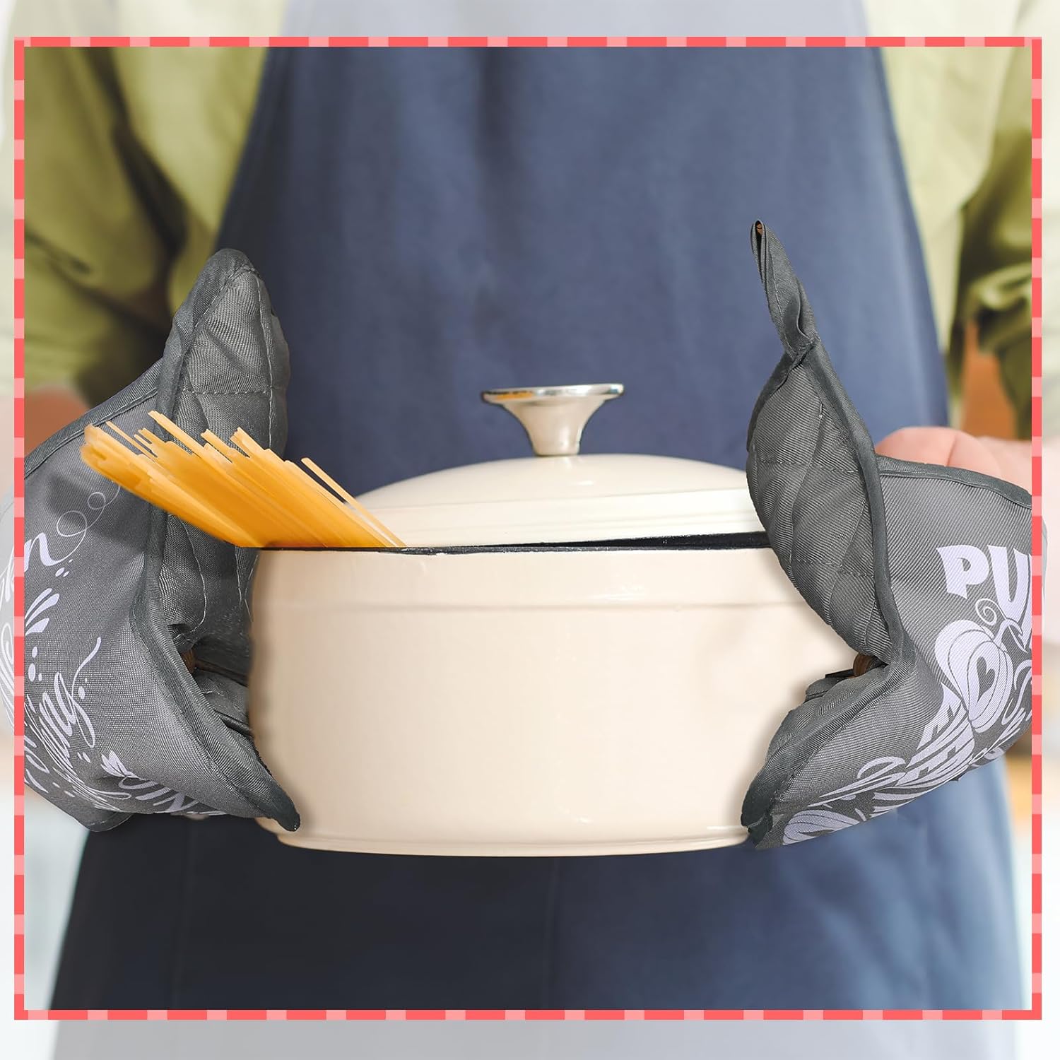 Zhehao 8 Pcs Thanksgiving Pot Holders Set with Pockets
